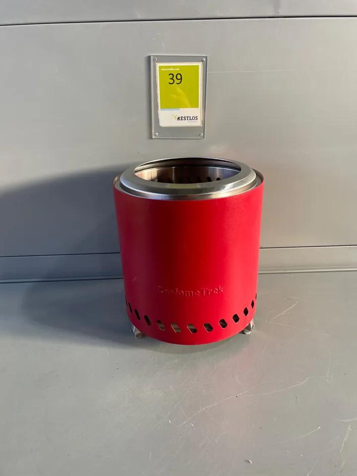Rote Edelstahl Feuerstelle / Tischfeuer